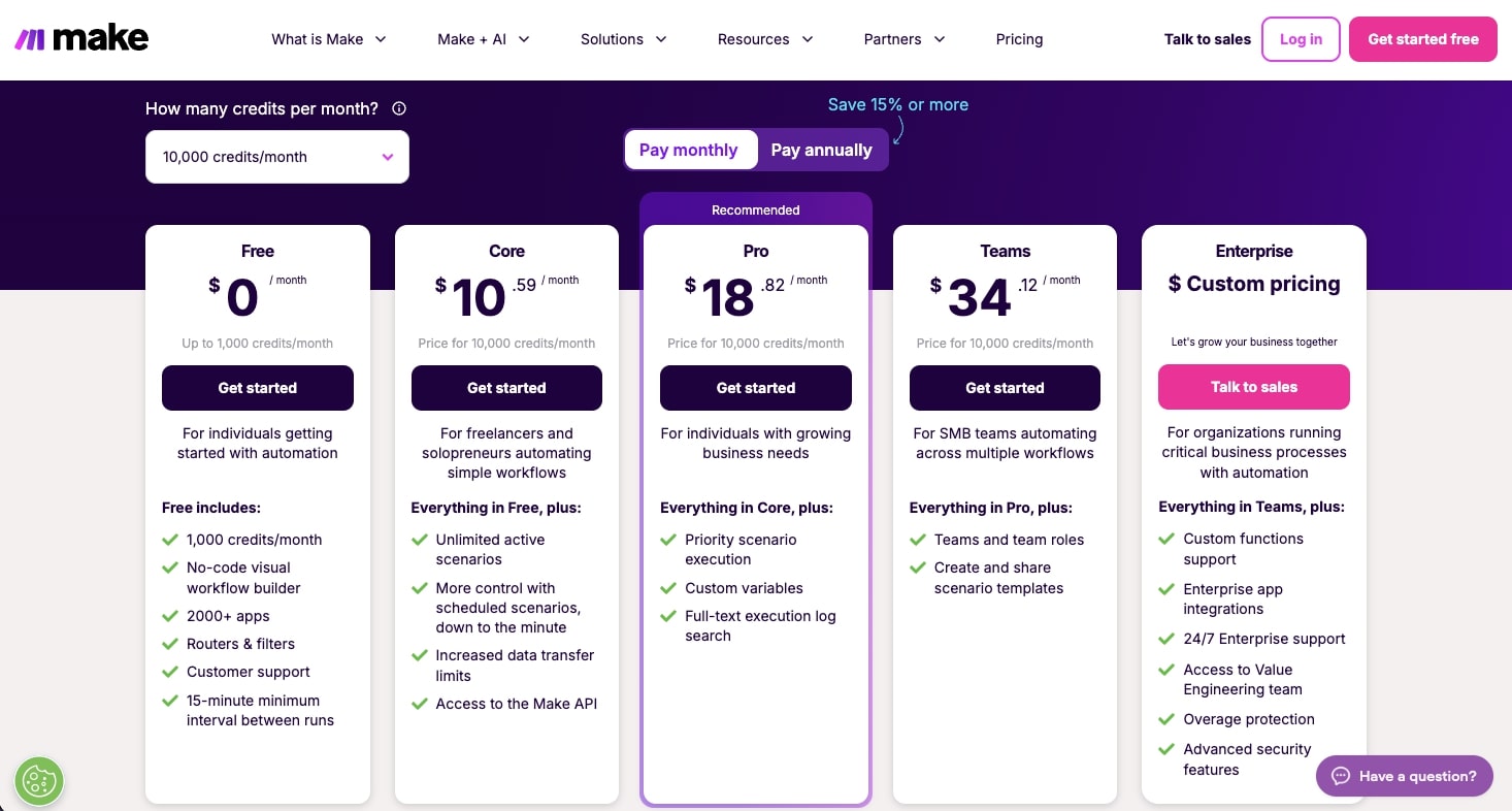 Make pricing