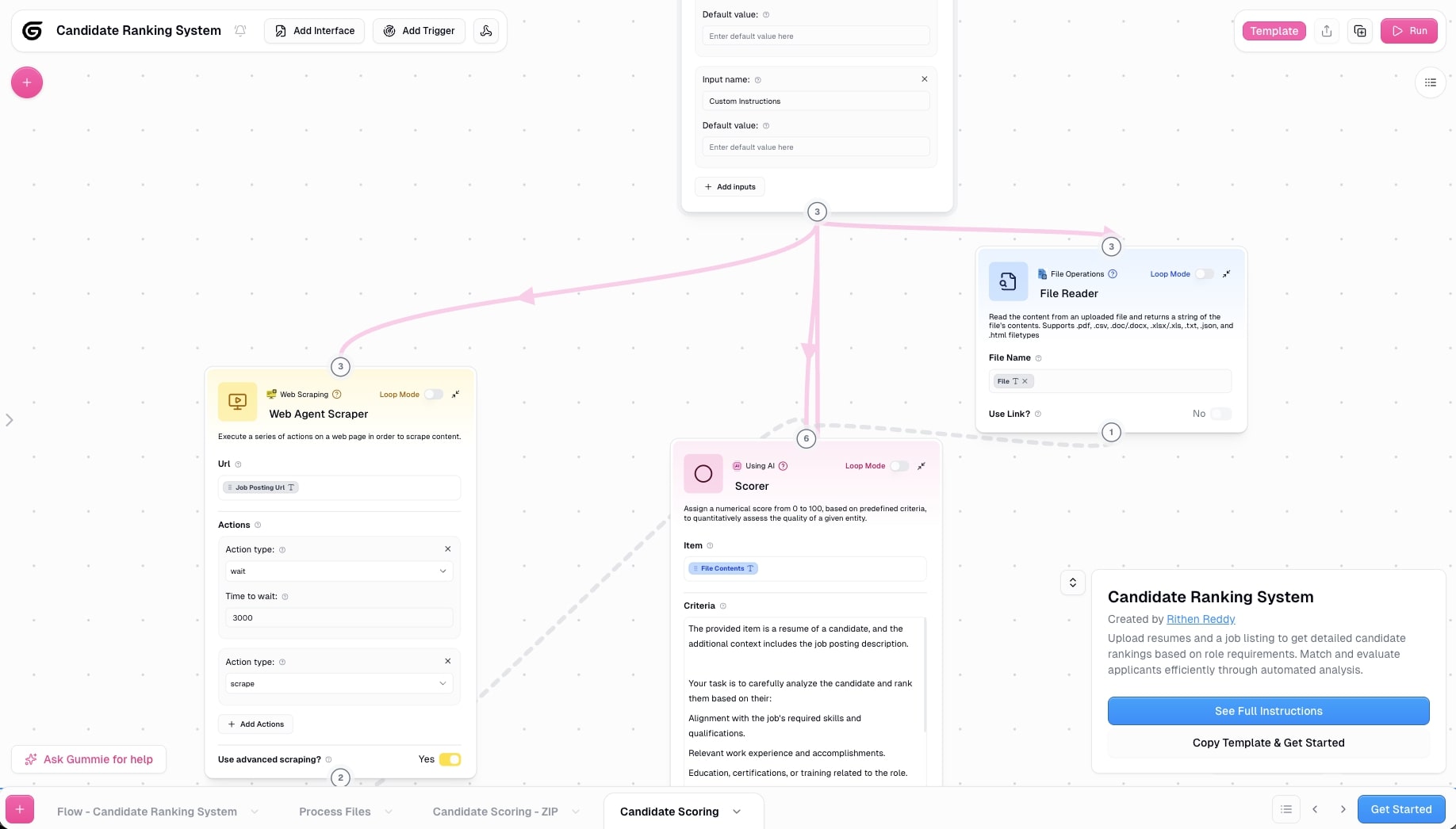 Resume screening automation
