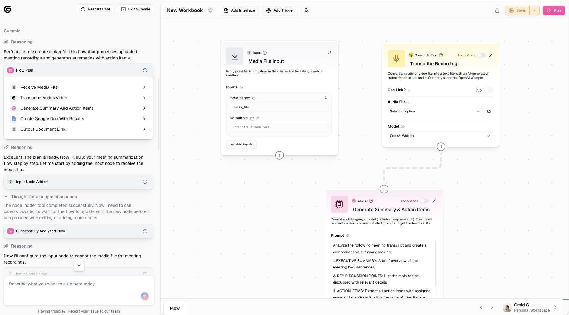 Meeting summarization automation
