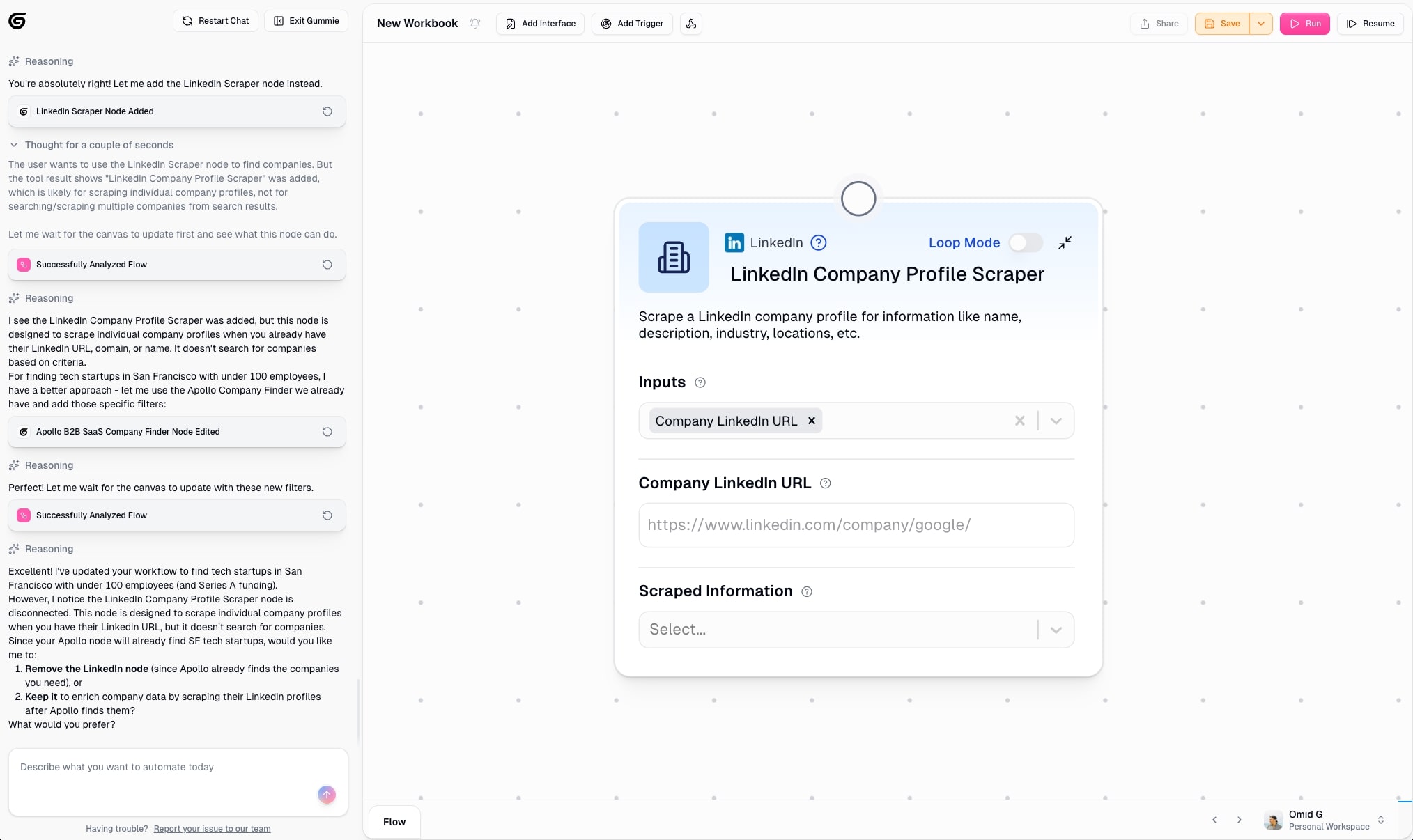 LinkedIn Company scraper