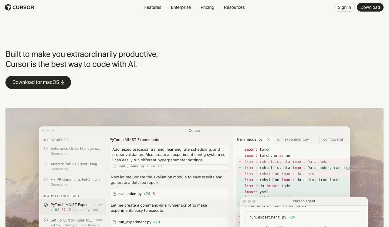 Cursor AI powered IDE